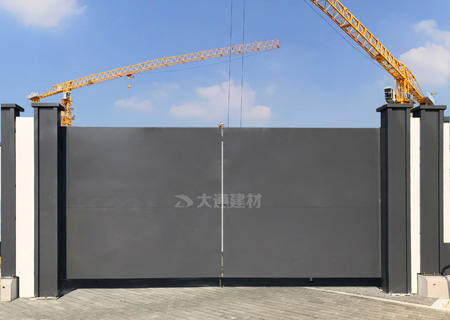 鋼結(jié)構(gòu)工地大門(mén) 施工現(xiàn)場(chǎng)大門(mén) 工程案例-工地大門(mén)-深圳市大通建材有限公司鋼圍擋生產(chǎn)定制廠家